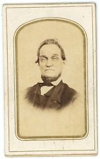 Antique Named CDV Circa 1860'S Man Chin Beard Civil War Tax Stamp Cheney Pyle picture
