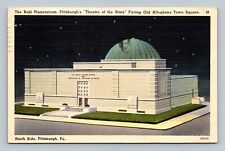 Pittsburgh PA-Pennsylvania, Buhl Planetarium, Night Postcard picture