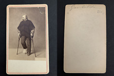 Giuseppe Garibaldi, Injured, September 1862 Vintage Albumen Print. CDV.Le Gener picture