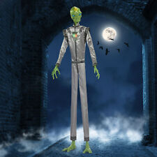 10’ Animated Alien Lord Halloween Animatronic LED Motion Sensor Prop picture