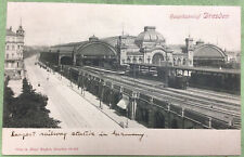 Dresden Germany  Railway Station  Hauptbahnhof  Vintage Postcard picture