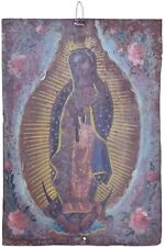 19th Century Mexican Tin Retablo Nuestra Señora Our Lady of Guadalupe picture
