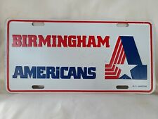 Vintage Birmingham Americans Metal Booster License Plate 03323 picture