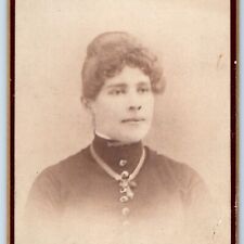 c1870s Millersburg, OH Lovely Young Lady Woman Girl CDV Photo Tibbals Ohio H38 picture