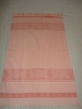 Hand Towel Vintage Cannon 1970's Peach Roses Embossed Border     picture