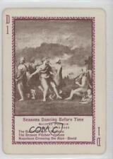 1897 US Playing Card Game of Famous Paintings Seasons Dancing Before Time 0w6 picture