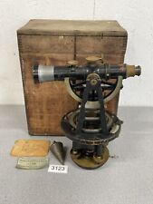 Antique Bausch &Lomb Surveyors Transit with Wood Box Case and Accessories picture