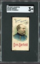 1889 N78 Duke's Cigarettes HISTORY OF GENERALS (SGC 3 VG) Gen. James A Garfield picture