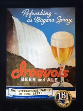 Rare VTG  1950’s IROQUOIS BEER and ALE Niagara Falls Bar Light Sign Buffalo NY picture