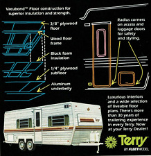 Vintage Print Ad 1979 Terry by Fleetwood Vacubond Floor RV Recreational Vehicle picture
