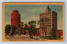 Harrisburg PA-Pennsylvania, Harrisburger Hotel, c1952 Vintage Souvenir Postcard picture