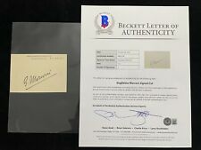 1917 Guglielmo Marconi Signed Autograph Collection Card BAS BECKETT LOA picture