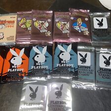 14 Vintage Unopened Packs Of Playboy Cards, Benchwarmer, Hooters 139 Cards picture