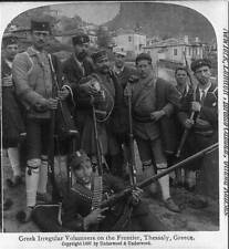 Greek irregular volunteers on the frontier, Thessaly, Greece c1900 Old Photo picture
