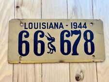 1944 Louisiana Fiberboard License Plate picture