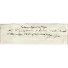 1796 Handwritten Receipt Colrain Massachusetts John Clark Jefre Lyon AE6-09 picture