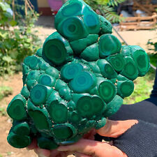 3.77LB Natural glossy Malachite transparent cluster rough mineral sample picture
