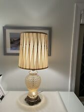 Very Rare Mid Century Modern Accurate Castings 3 Way Lamp. Original Shade. picture