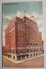 Linen Postcard Easton Hotel PA 1940 Postmark George Washington 1 Cent Stamp picture