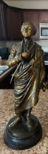 Antique Bronzed Over Metal George Washington Antique Statue 22.5 IN picture
