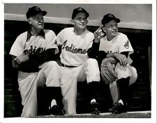 LD360 1957 Original Photo RED KRESS KERBY FARRELL EDDIE STANKY CLEVELAND INDIANS picture