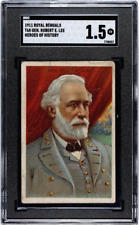 Robert E. Lee 1911 T68 Royal Bengals SGC 1.5 Heroes History Card Vintage Graded picture