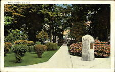 Park in Waterloo New York NY ~ 1920s vintage postcard picture