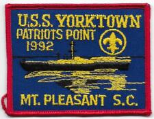 1992 U.S.S. Yorktown Patriots Point Mt. Pleasant S.C. Boy Scouts of America BSA picture
