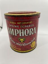 VINTAGE  1960'S Douwe Egberts AMPHORA PIPE TOBACCO TIN CAN w/LID Wow picture