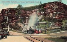 Railroad Tunnel at East Dubuque, Illinois Vintage PC Posted 1914 picture
