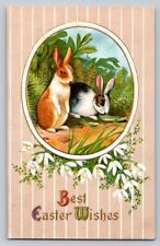 c1910 Rabbits Cute  Easter P378 picture