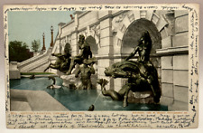 1906 Neptune's Fountain, Library of Congress, Washington DC Vintage Postcard picture