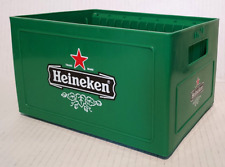 Heineken Beer Brewery CD Crate Storage Box Holds 14 CDs Green Plastic - Rare picture