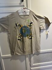 VTG Disney Store Mickey Mouse Around The World Purely Gray Organic Cotton XL NWT picture