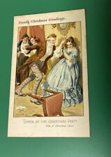 Postcard Antique Topper at the Christmas Party 1912 From a Christmas Carol picture