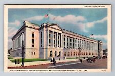 Louisville KY-Kentucky, United States Post Office, Court House Vintage Postcard picture