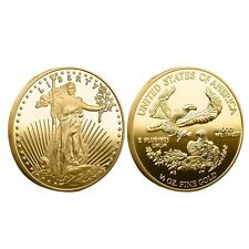 American Statue of Liberty Eagle Coin Silver Plated Commemorative Collection picture