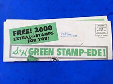 1963 Elm Farm Super Markets & Lodgens Market S & H Green Stamp-ede 2600 Extra  picture