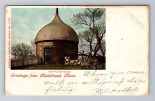 Marblehead, MA-Massachusetts, Old Powder House Greetings c1905, Vintage Postcard picture