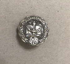 Vintage 20th Century Bookkeeping & Accounting Award Pin EUC picture