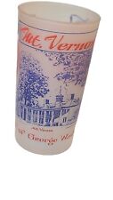 Vintage Frosted Mt. Vernon George And Martha Washington Glass Tumbler picture