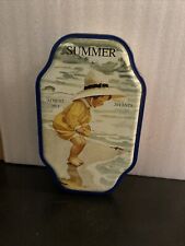 Good Housekeeping Summer August 1918 20 cents kid at the beach Used Tin with lid picture