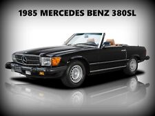 1985 Mercedes Benz 380SL Convertible NEW Metal Sign: Original Restoration picture