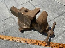 Unmarked Prentiss 1/2 Jaw Model 19 Antique 45 Pound Cast Iron Bench Vise 4