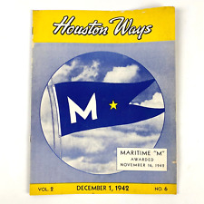 1942 Dec WWII Era Houston Ways Shipbulding Merchant Employee Magazine TX VTG picture