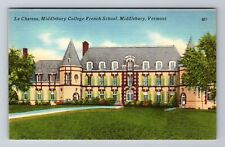 Middlebury VT-Vermont, Le Chateau, Middlebury College, Antique Vintage Postcard picture
