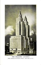 Postcard The Waldorf Astoria Hotel, New York City, New York picture