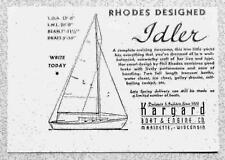1947 Print Ad Idler Rhodes Designed Sailboat Kargard Marinette,WI picture