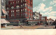 Main Street Streetcars Joplin Missouri 1907c postcard picture