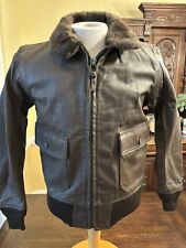 US NAVY G-1 PILOTS BROWN LEATHER FLIGHT JACKET BRAND NEW OLD STOCK Size 38 -1982 picture